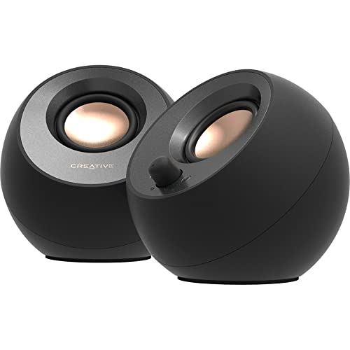 Creative Pebble 2.0 - Sistema de altavoces Bluetooth - 8 W RMS - Negro - computadora - 100 Hz a 17 kHz - USB (reacondicionado)