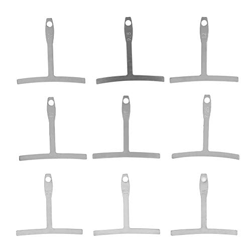 Medidor de Radio para Guitarra Bass Puente y Diapasón Universal 7.25~20 Piezas Inferior 9 Accesorios de Juego