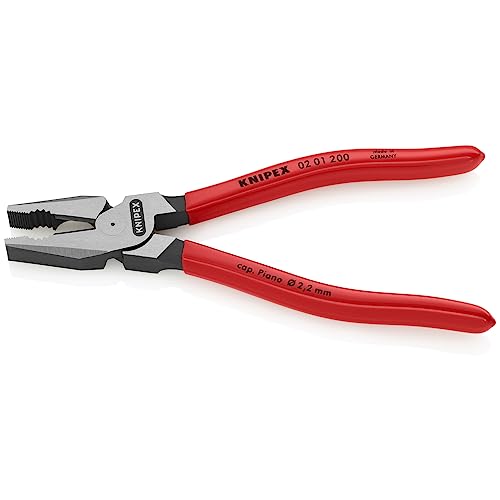 KNIPEX - 02 01 200 Tools - Alicates de combinación de alto apalancamiento (201200)