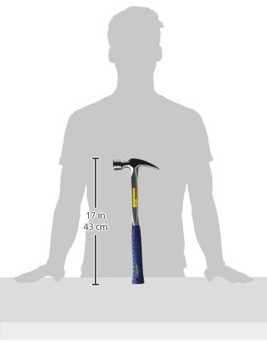 Martillo de Carpintería Estwing Azul Fresado con Mango de Vinilo para Reducción de Impacto