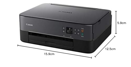 Canon TS5320 Impresora inalámbrica Todo en uno, escáner, copiadora con AirPrint, Negro, Amazon Dash Replenishment Ready