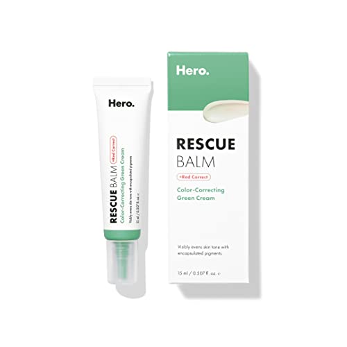 Bálsamo de rescate + Red Correct by Hero Cosmetics (15 ml, 15 ml)