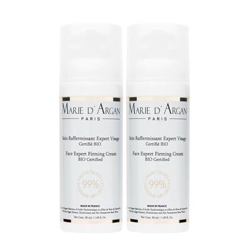 Dúo Cuidado Facial Reafirmante 100% Natural, Orgánico, Vegano, Antiedad, Hidratante, Alisa, Repara Flacidez, con Macadamia, Rosa Damascena y Aceite de Argán