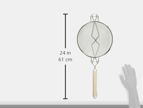 Kitchen Spot 490 Colador Doble Malla con Refuerzo, 24 cm, color Gris/Plata