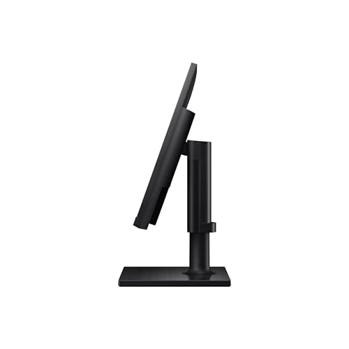 SAMSUNG FT45 Series Monitor de computadora FHD 1080p de 24 Pulgadas, 75 Hz, Panel IPS, HDMI, DisplayPort, concentrador USB, Soporte de Altura Ajustable, WRNTY de 3 años (LF24T454FQNXGO), Negro