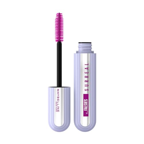 Maybelline The Falsies Surreal Extensions - Máscara de pestañas lavable, voluminizadora, alargamiento, maquillaje muy negro, 1 unidad