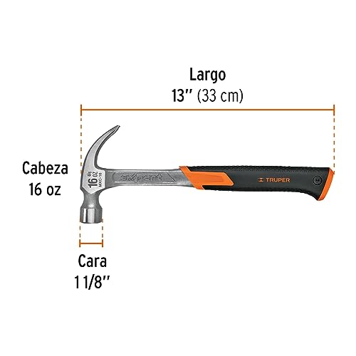 Martillo Truper Expert MXC-16 Neopreno uña curva 16 oz