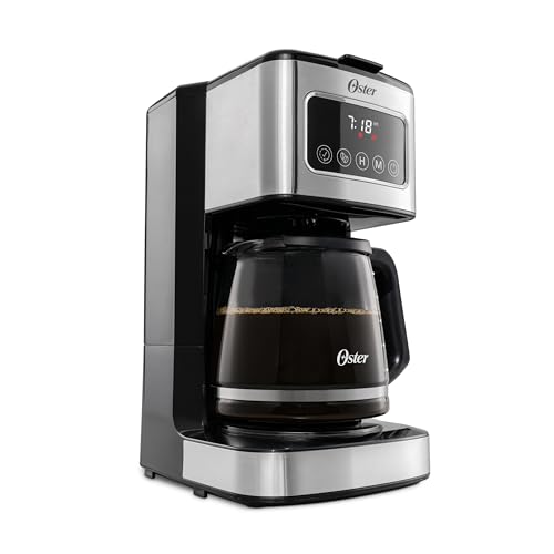 Cafetera de Goteo Programable Oster Negra con Pantalla Táctil
