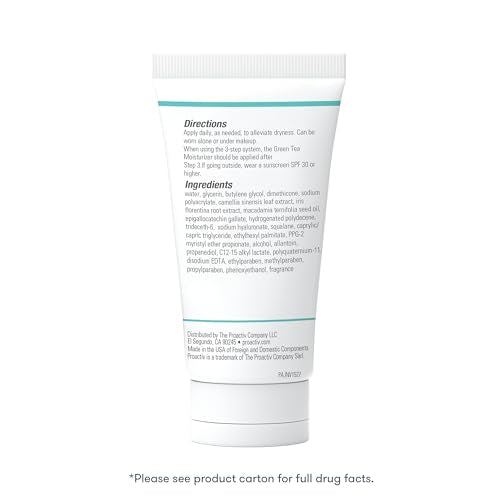 Proactiv Hidratante de té verde y ácido hiularónico para piel seca, hidratante facial para piel grasa, piel seca y piel propensa al acné – 3 onzas