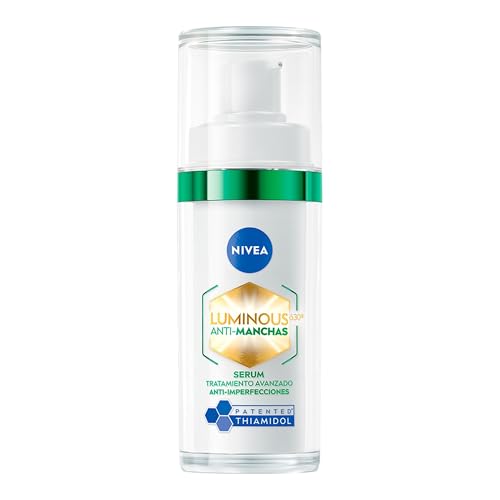 NIVEA LUMINOUS630 Anti-manchas Serum Facial Anti-imperfecciones (30 ml) - Con Ácido Hialurónico, Ácido Salicílico y Extracto de Té Verde, para una Piel Uniforme, Suave y matificada.