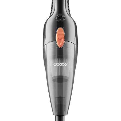 Gaabor Aspiradora Vertical 2 en 1 GVCW-M15A de 1.5 litros, Potencia de 650 Watts y 16 mil Pascales de Succion, Color Negro