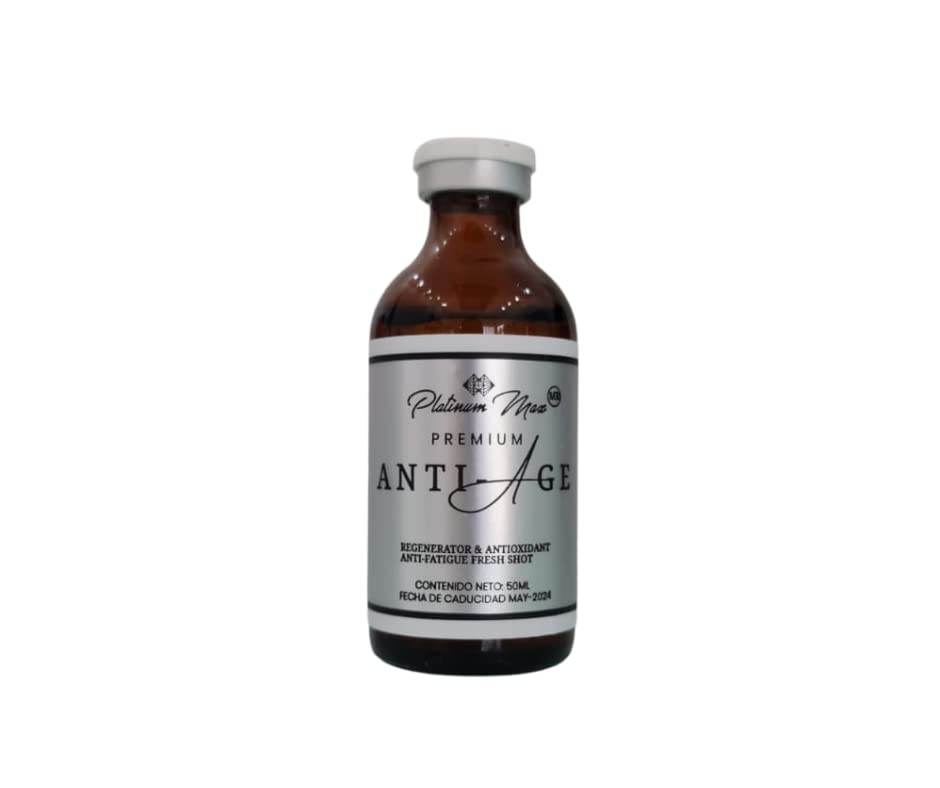 Suero Anti Edad PlatinumMax con Ácido Hialurónico y Vitaminas - 50ml de Poder Antienvejecimiento