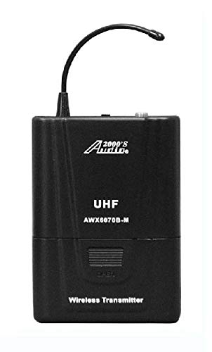 Audio 2000S S6073M UHF - Micrófono Lavalier inalámbrico con transmisor, micrófono Lavalier y receptor inalámbrico