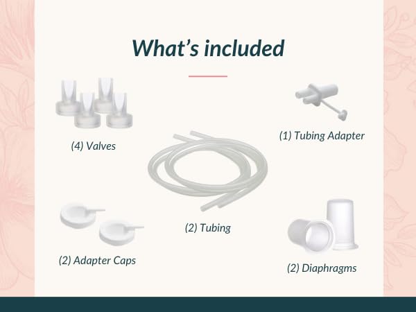 Kit de Piezas de Repuesto Ameda HygieniKit Blanco para Extractor de Leche