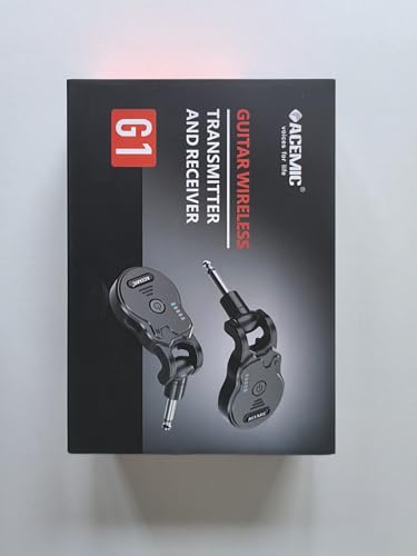 Sistema de Guitarra Inalámbrico ACEMIC 2.4GHz Recargable Audio de 4 Canales