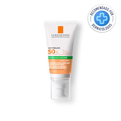 La Roche Posay Anthelios Toque Seco con Color FPS 50+ Protector Solar Facial para Piel Grasa, 214.2 ml