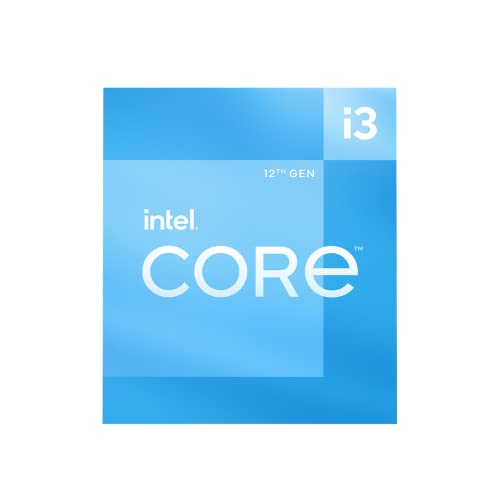 Intel Core i3 (12ª generación) i3-12100 Quad-Core (4 núcleos) Procesador de 3,30 GHz, Paquete al por Menor
