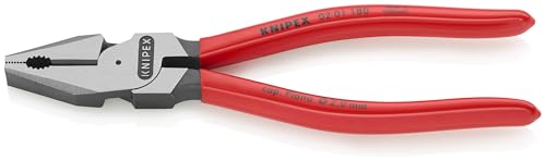 KNIPEX Tools - Alicates combinados de alto apalancamiento (201180), 7.25