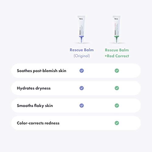 Bálsamo de rescate + Red Correct by Hero Cosmetics (15 ml, 15 ml)