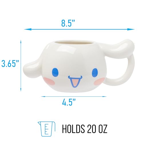 Taza de Cerámica 3D Silver Buffalo Sanrio Hello Kitty and Friends Cinnamoroll 20 oz