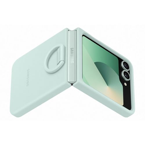 SAMSUNG Galaxy Flip6 Silicone Case with Ring Color: Menta