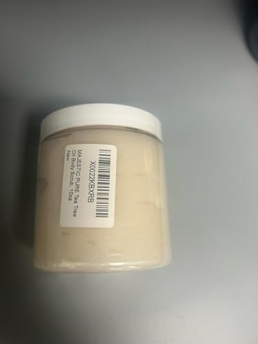 MAJESTIC PURE Tea Tree Body and Foot Scrub - Strong Shield against Fungus - Best Exfoliating Cleanser for Skin - Natural Help Against Acne and Callus - Promotes Healthy Foot - 12 oz
