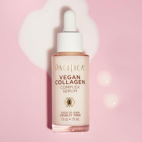Pacifica Beauty Vegan Collagen Complex Serum, Hyaluronic Acid, Hydrating & Moisturizing for Aging and Dry Skin, 100% Vegan & Cruelty Free, Sulfate, Silicone + Paraben Free