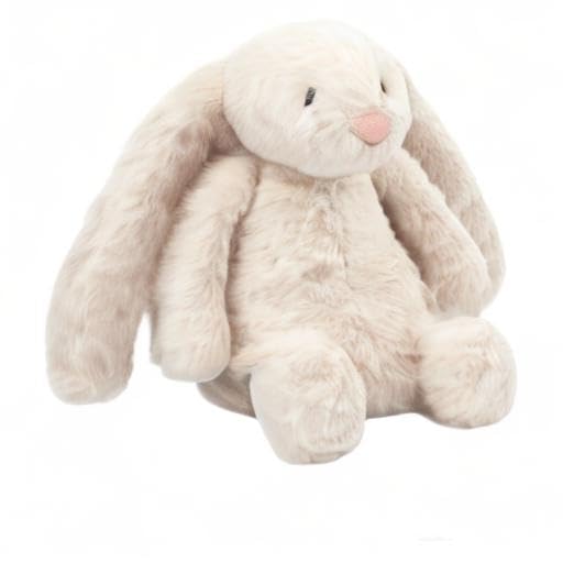 Best Pet Supplies - Juguete Interactivo de Conejito con enriquecimiento Arrugado y chirriante para Cachorros o Perros de Raza pequeña y Media, Lindo y Afelpado, Conejito (Beige)