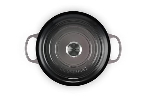 Le Creuset Signature Enameled Cast-Iron 5-1/2-Quart Round French (Dutch) Oven, Oyster