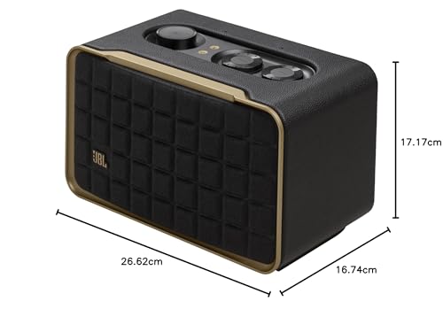 JBL Authentics 200 Bocina Inalámbrica Wi-Fi/Bluetooth, 90W de Potencia, Ajuste Automático, Asistentes de Voz - Negro