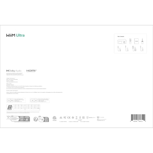 Preamplificador Digital WiiM Ultra Gris con Pantalla Táctil 3,5" Compatible con Google Cast, Alexa y Reproducción de Spotify, Amazon Music, Tidal