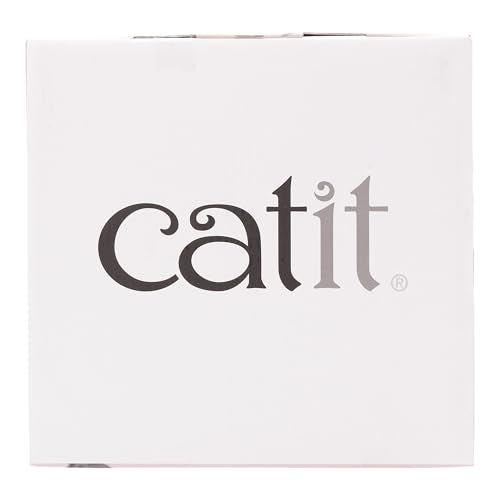 Catit PIXI - Fuente de Agua para Gatos con Triple Filtro y Opciones ergonómicas para Beber, Color Rosa