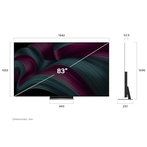 LG Pantalla 83 Pulgadas OLED EVO AI C5 4K Smart TV webOS 2025 OLED83C5PSA|Sistema Operativo webOS | Identificación de Voz AI | 120Hz | Dolby Atmos & Dolby Vision Channels | G-Sync & FreeSync