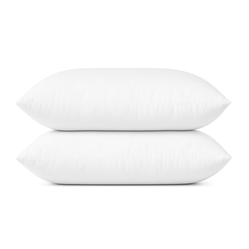 Almohadas King Size TESSO HOME Blanco Tecnología Down Alternative Hipoalergénicas Lavables Frimeza Media 100% Microfibra