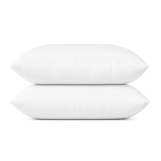 Almohadas King Size TESSO HOME Blanco Tecnología Down Alternative Hipoalergénicas Lavables Frimeza Media 100% Microfibra