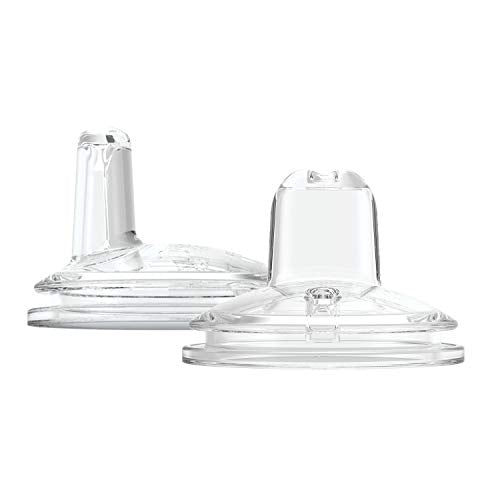 Botella de Cuello Ancho Dr. Brown's Azul Claro con Asas de Silicona para Fácil Agarre 6 m+