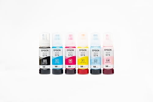 Botella de Tinta Epson Cian T574 65 Mililitros para Impresora L8050