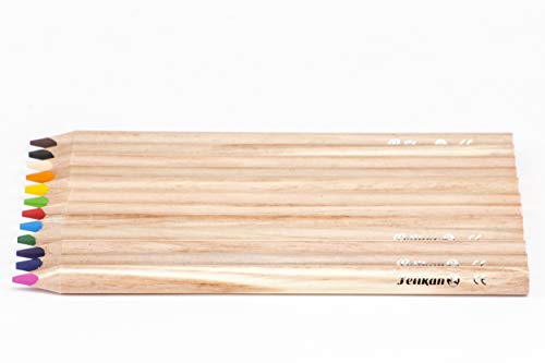 Lápices Triangulares Pelikan Madera 12 Piezas