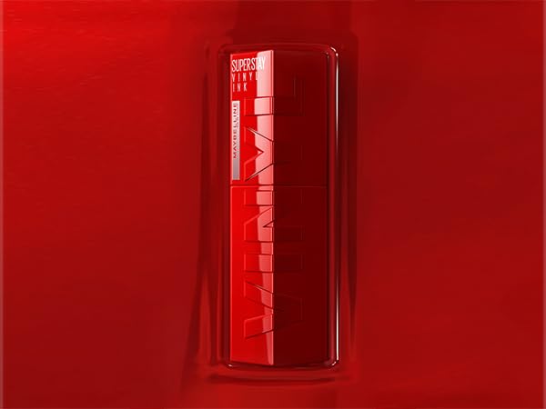 Maybelline Labial líquido brillante de larga duración, Superstay Vinyl Ink tono Peachy 15, 4.2ml