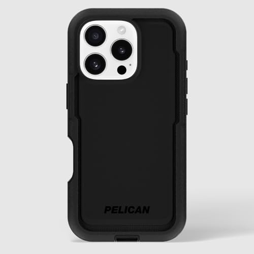 Funda Resistente Pelican Negro Compatible MagSafe Protección Grado Militar para iPhone 16 Pro