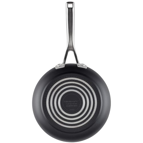 KitchenAid Juego de ollas y sartenes antiadherentes de inducción anodizada, 10 piezas, negro mate
