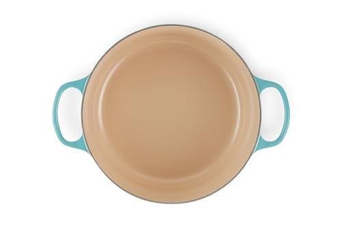 Le Creuset Signature 21177281702430 - Caribe - Caribe - Caribe - Caribe - Caribe - Caribe - Caribe - Cacerola para todo tipo de fuegos e inducción, con tapa