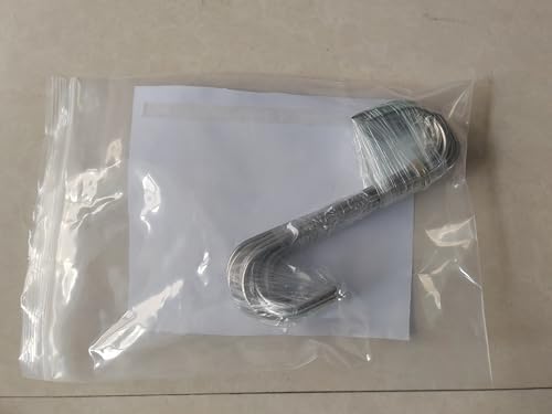 GYUEE - Ganchos para carne de acero inoxidable, 20 unidades, en forma de S, montaje en pared, resistente, 15 cm, para cocina, fumar, secar, almacenamiento