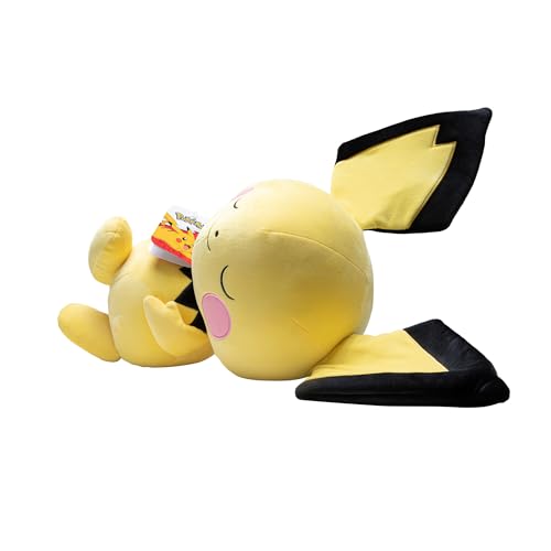 Peluche Pokemon Pichu Felpa Premium Poses para Dormir 18 Pulgadas