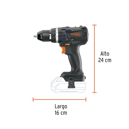 Truper Max MAX-20RS, Rotomartillo inalámbrico 1/2", motor libre de carbones (brushless), sin accesorios