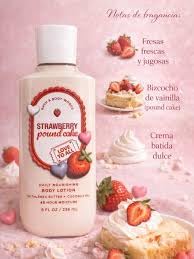 Bath and Body Works Strawberry Pound Cake Body Lotion 8 Ounce 2020