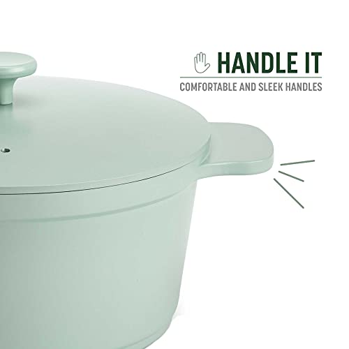 Goodful - Olla todo en uno, antiadherente de revestimiento múltiple, horno holandés fundido de alto rendimiento con tapa a juego, estante para asar y volteador, hecha sin PFOA, utensilios de cocina