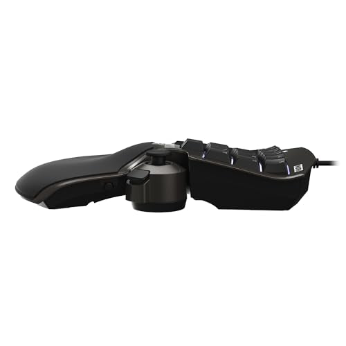 HORI Tactical Assault Commander F14 (Final Fantasy XIV Black Edition) for PC (Windows 11/10), PS5, and PS4 - Officially Licensed by Square Enix