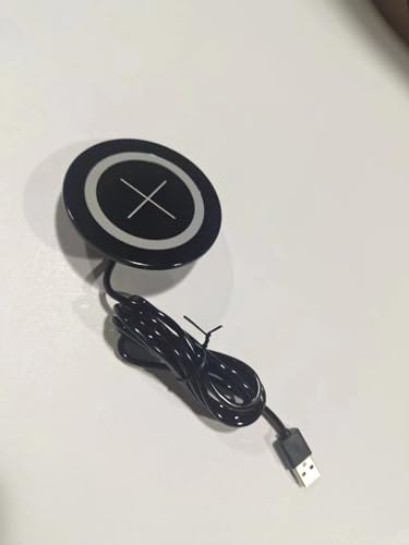 JE Make IT Simple Cargador inalámbrico de computadora, Ojales de computadora, Almohadilla de Carga inalámbrica para iPhone, Samsung, Airpods y Todos los teléfonos con Carga inalámbrica (Negro)