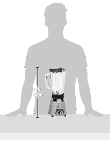 Oster M450-20 Licuadora con 2 Velocidades y Vaso Vidrio, 400 Watts
